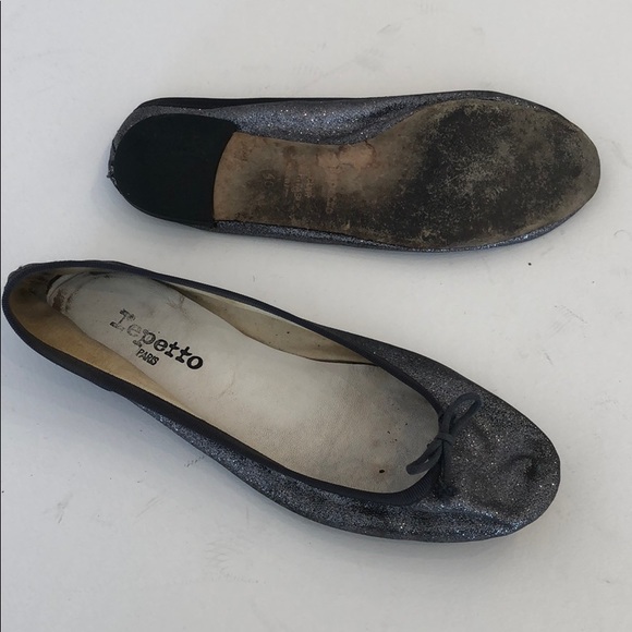 Repetto | Shoes | Well Worn Repetto Glitter Ballerina Slippers | Poshmark